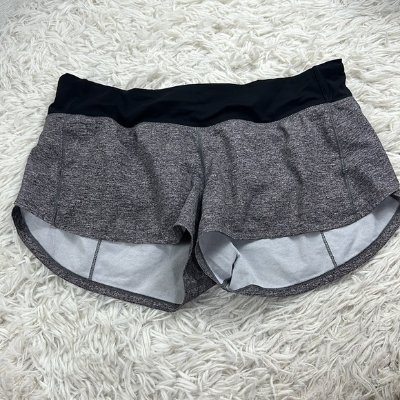 Lululemon Speed Up Short *2.5" Heather Lux Multi Black / Black - Picture 1 of 7
